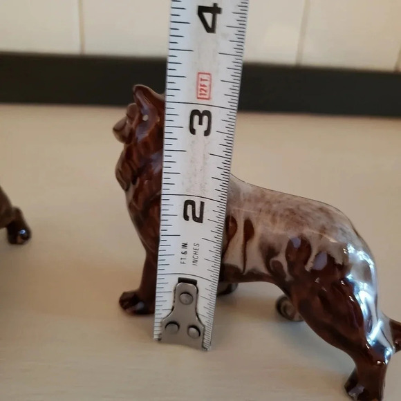 Vintage Set of 2 Collie Dog Porcelain Figurine. - Picture 9 of 9